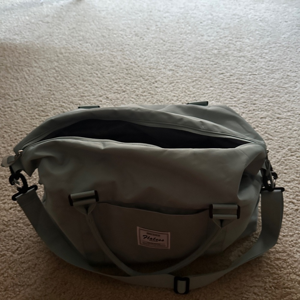 Teal weekend duffle bag